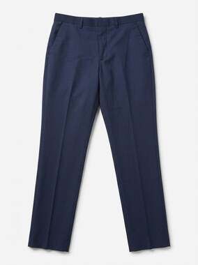 Express Performance Mens Pants 30x30 Extra Slim Navy Wool Blend Stretch Dress